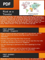 Rizal As A Traveler