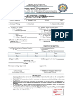 Form 6 - Application For Leave