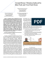 Comparison of Ground-Borne Vibration Induced by Railway Within Peak and Non-Peak Hours