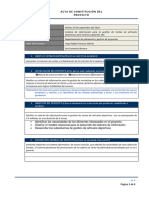 Plantilla Acta de Constitución Del Proyecto