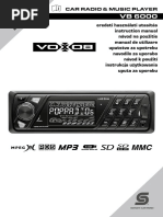 CAR RADIO & MUSIC PLAYER Vb6000 Mp3 Usb SD Autoradio Hasznalati Utmutato