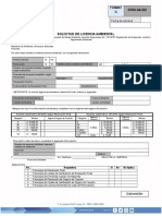 Solicitud de Licencia Ambiental