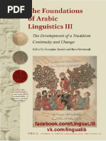 Foundations of Arabic Linguistics III - Facebook Com LinguaLIB