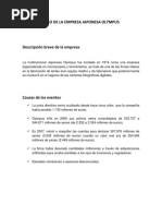 Caso de La Empresa Japonesa Olympus