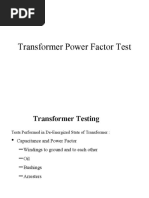 Transformer Power Factor Test