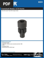 Crankshaft Rotator 1/2"D Scania: Part of The Laser Tools HGV Range of Tools