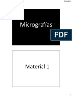 Micrografías: Material 1