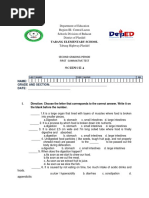 2nd Quarter Periodic Test 