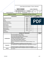 Receta Estandar Formato