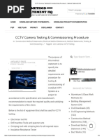 CCTV Testing &commission