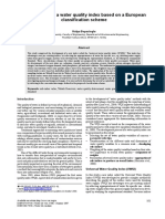 Development of A Water Quality Index Based On A European Classification Scheme