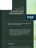 Is Audit and Management: Assignment Submitted To: Sir Rashid Qutub From:Mansoor Khan 22006