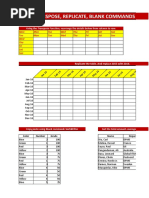 Transpose, Replicate, Blank Commands and Autosum