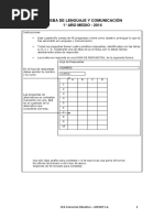 Evaluación Diagnóstica LENGUAJE 