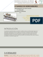 Conducción Y Manejo de Hidrocarburos: Unidad Iii: Procesamiento de Aceite Crudo 3.4 Desalado Ingenieria Petrolera 7° P