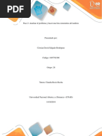 Paso 2 - Analizar El Problema y Hacer Una Lista Sistemática Del Análisis