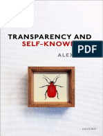 Alex Byrne - Transparency and Self-Knowledge-Oxford University Press (2018)