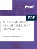 The Adkar Model As A Measurement Framework: Applications of ADKAR Research Study