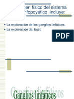 Examen Fisico Del Sistema Linfatico