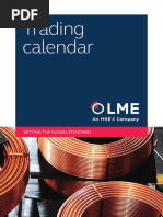 LME Trading Calendar 2017 2027