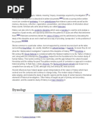 History (From Greek Ἱστορία, Historia, Meaning "Inquiry, Knowledge Acquired by Investigation") (2) is the Study of the Past as It is Described in Written Documents