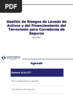 Gestion de Riesgos y Lavado de Activos para Corredores de Seguros