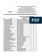 Daftar Nilai KOMIK Terbaru