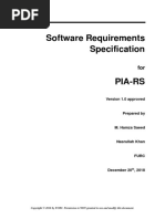 Software Requirements Specification: Version 1.0 Approved