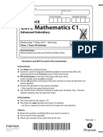 June 2017 QP - C1 Edexcel