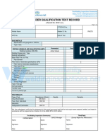 WPS Format For ASME IX - WQT