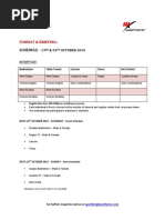 Format & Briefing:-: Schedule