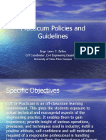 Practicum Policies and Guidelines: Engr. Larry C. Zafico