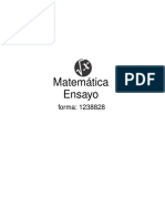 Ensayo de Matemática