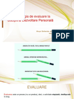 Atelier Evaluare DP