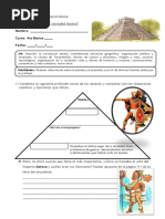 Guia de Aprendizaje 4TO BASICO Aztecas Sociedad Economia