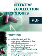 Quantitative Data Collection Techniques