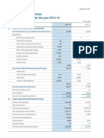 Reliance Industries Limited Cash Flow Statement For The Year 20 13-14