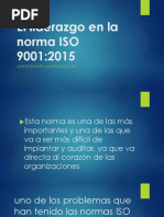 El Liderazgo en La Norma ISO 9001