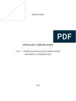 ETKIN Lenguaje y Comunicación Vol 1 MODELOS DE ADAM FORMACIONES DISCURSIVAS INTERDISCURSO PDF