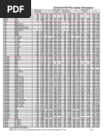 Excavator Pin Carrier Dimensions