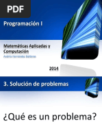 Programación I - Tema 3. Solución de Problemas