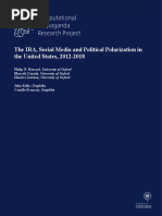 The IRA Social Media and Political Polarization
