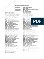 Advanced Instrumentation Acronyms: and Reporting System