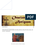 Oraciones Antiguas - Oración de Exorcismo de Brujerias, Maleficios, Mal de Ojos y Magias