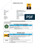 Curriculum Vitae: Personal Details