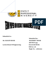 Result Management System