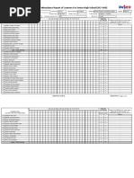 School Form 2 Daily Attendance Report of Learners For Senior High School (SF2-SHS)