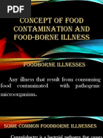 Concept of Food Contamination and Food-Borne Illness