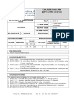 Course Syllabi (2016-2020 Course)