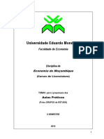 ECOMOZ - TEMAS DAS AULAS PRÁTICAS 2019 II Semestre PDF